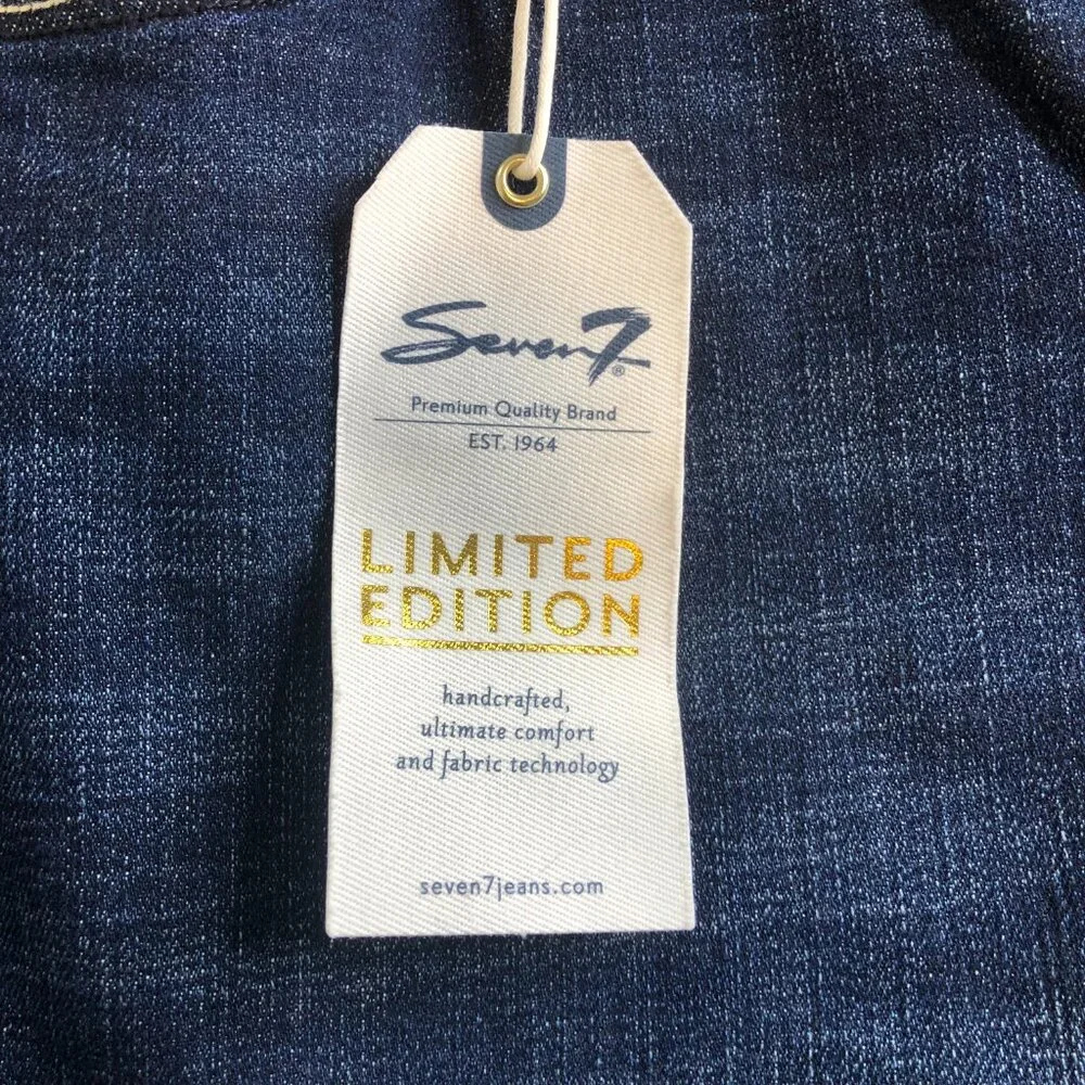 Seven7 Jeans Womens 24 (42x32) Blue Bootcut Limited Edition Comfort Stretch - Picture 2 of 12